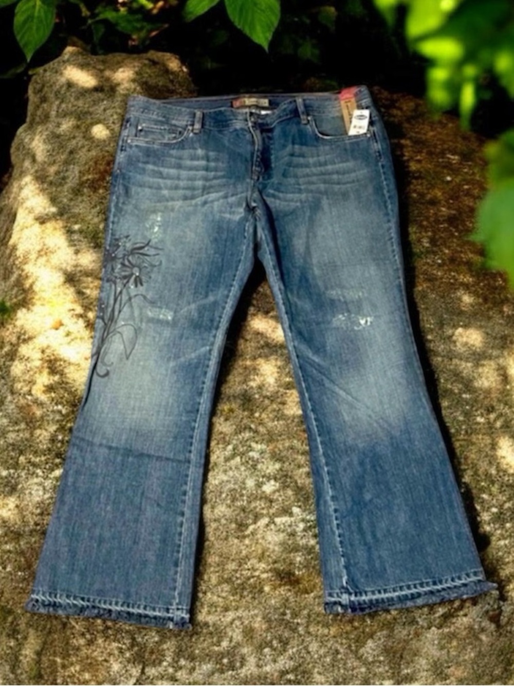 Old Navy Embellished Boot Cut Jeans NWT